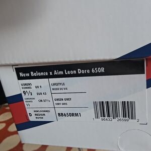 New Balance x Aim Leon Dore 650R Green Gray Sneakers